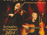 Former Waterboys fiddle player appearing at Grayshott Folk Club