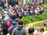 VIDEO: Huge crowds flock to the 2024 Great Farnham Duck Race