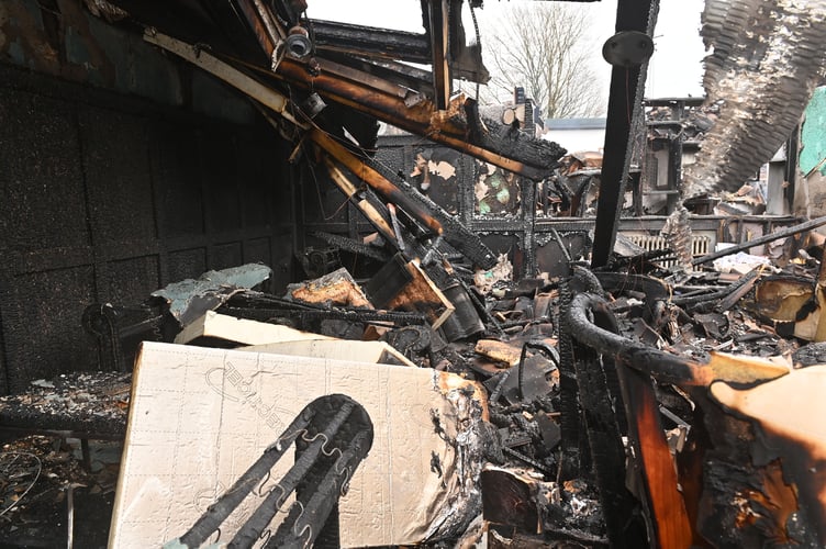The complex at London Apprentice has been severely damaged. Picture: Adrian Jasper