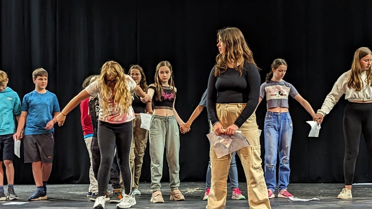 Drama workshop at the Yvonne Arnaud Theatre