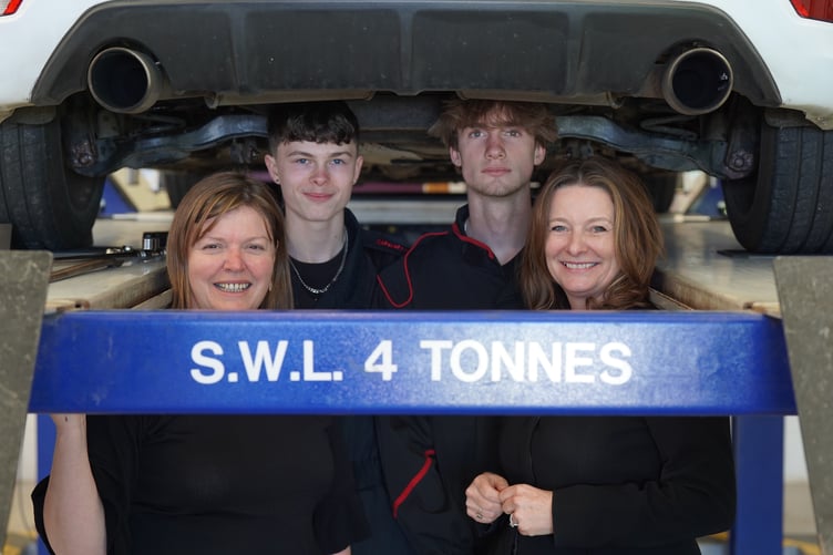 Cherilyn Mackrory MP (left) and Education Secretary Gillian Keegan visit Truro College