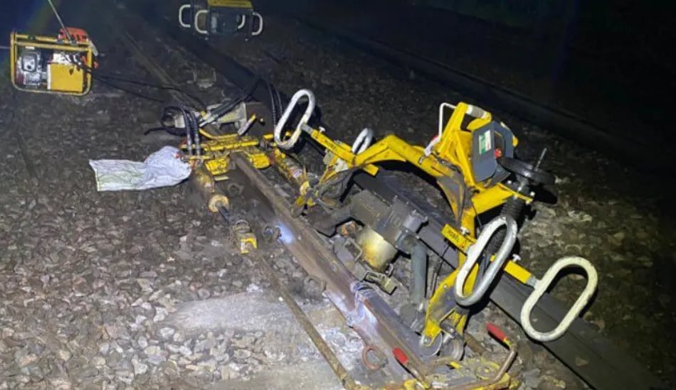 <p>Rail services were disrupted on Wednesday morning after a stressing kit became stuck on one of the rails</p>