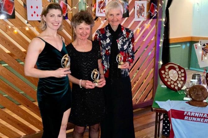 Grand Prix winners Louise Granell, Linda Tyler and Jane Georghiou