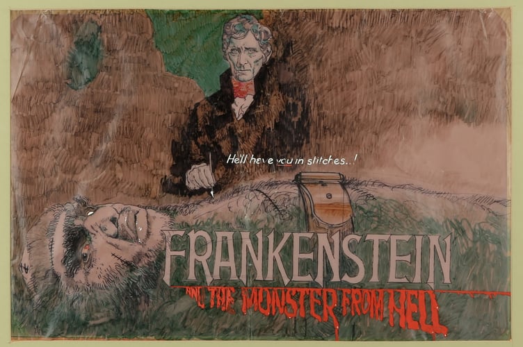 Bill Wiggins (American, 1917-2012). Frankenstein, The Monster From Hell, c1974