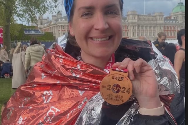 Haslemere's 'reading fairy' runs first London Marathon