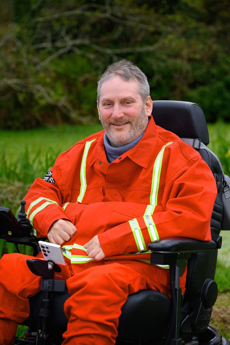 Steven Webb in his pilot costume for the Cornball24 Rally
