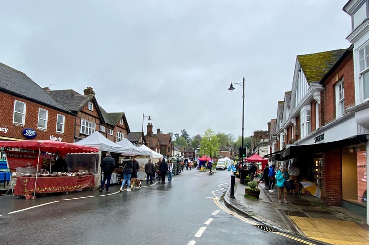 Despite a quiet start the fair slowly began to fill with more people (Michelle Monaghan)