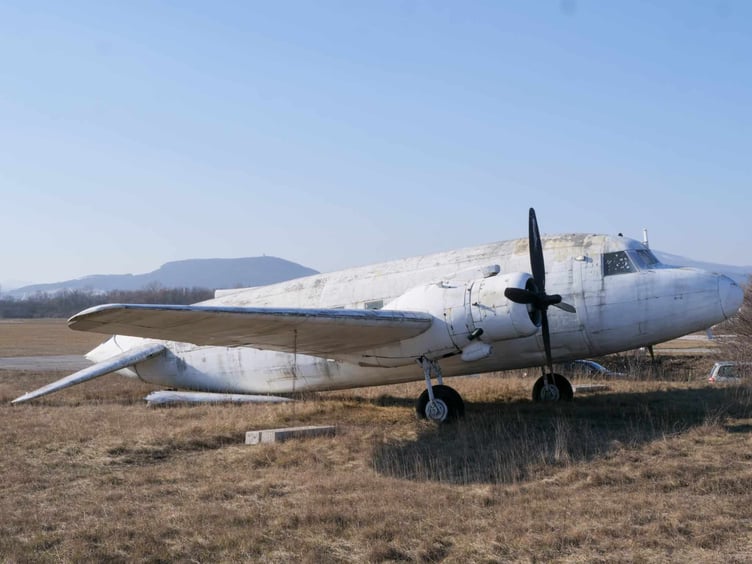 Vickers Viking being restored at Blackbushe Airport