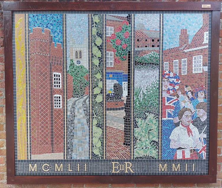 The Queen's Golden Jubilee mosaic.