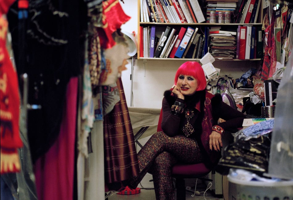 <p>Dame Zandra Rhodes (Hannah Kells)</p>