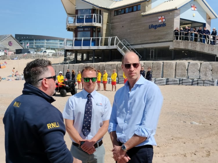 Prince William meets RNLI guards