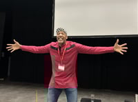 Poet Adisa performs for Year 9 pupils