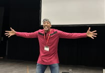 Poet Adisa performs for Year 9 pupils