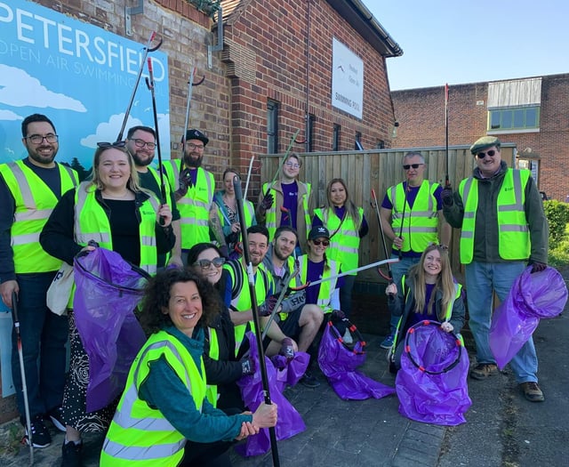 Helping Society as company volunteers give Petersfield a spring clean