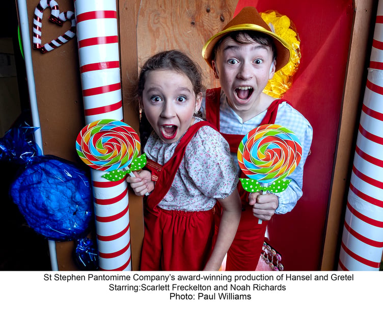 Hansel and Gretel were played by Noah Richards and Scarlett Freckelton. Picture: Paul Williams