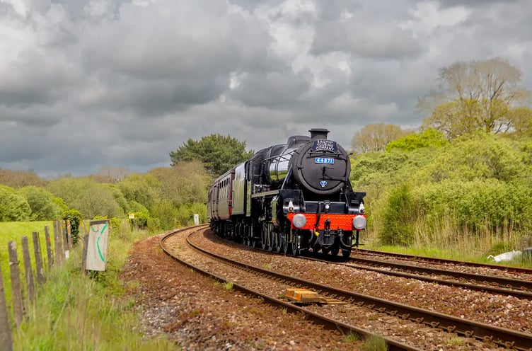 Locomotive 44871 on the charter trip from Bristol. Picture: Craig Munday