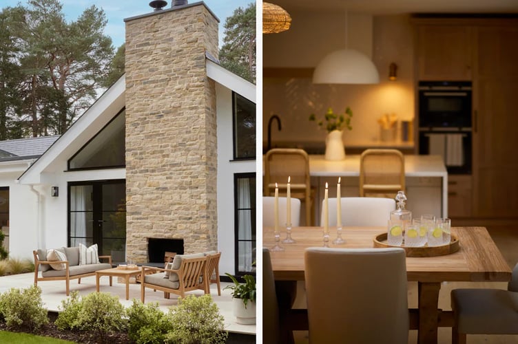 Indoor and outdoor dining settings