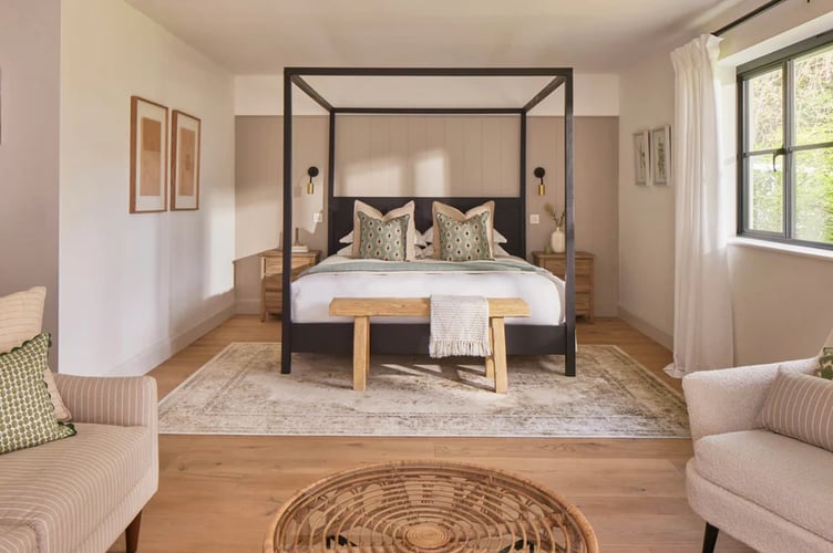 The house has five bedrooms 