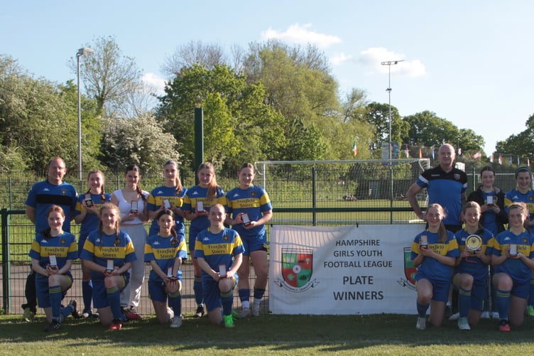 Petersfield Town under-16 Wildcats girls won the plate competition of the county cup