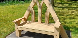 Old newspaper clipping helps create new bench