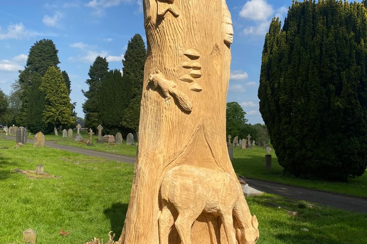 Tree sculpture.