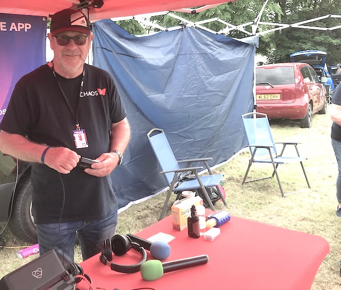 Chaos Radio added to the party atmosphere at the community event in Poltair Park. Picture: Submitted