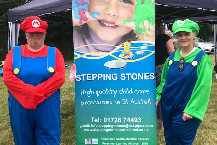 Fancy dress featured at the Stepping Stones stand at the event. Picture: Submitted