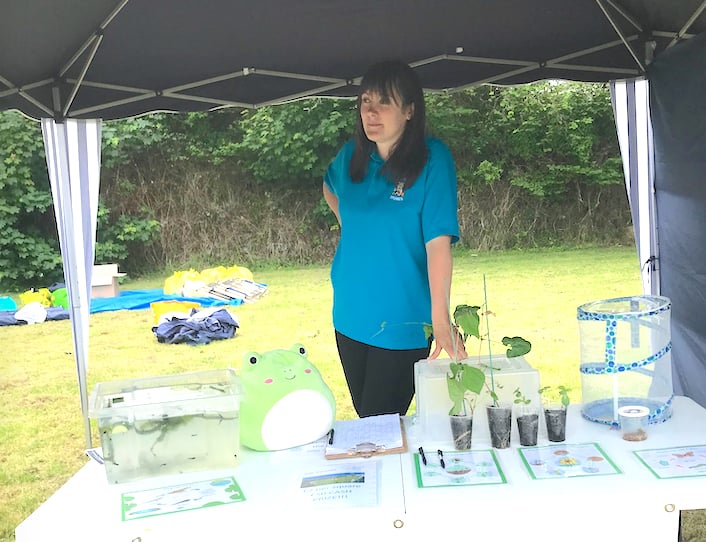 Stepping Stones Forest School had a stand at the event. Picture: Submitted