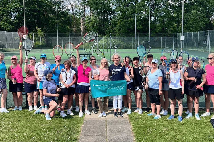 Phyllis Tuckwell fundraiser, Elstead Village Tennis Club, May 19th 2024.