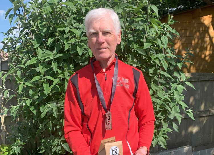 Bude RATs' Stephen Hutchinson who was second in the M70-74 category at the Trevornick 10k.