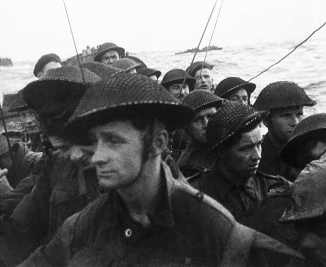  On the beaches on D-Day