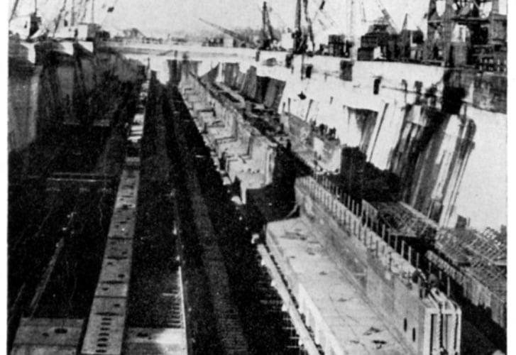 Bombardon units under construction