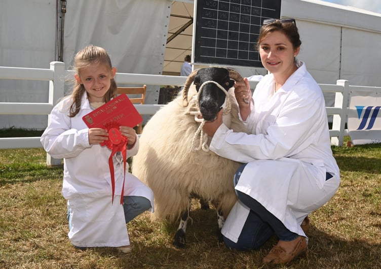 Elizabeth Harland of Laneast was proud of her daughter's success this year when Olivia Gynn (seven years old) gained a first in the wool and hoof class. Elizabeth said they had healthy competition from their friends the Cornelius' of Davidstow, which only spurred them on: "Stephen is always so encouraging, it is great to have his support." Elizabeth, who has been raising sheep since she was 18, added: "My father, Michael Doidge of Tavistock, started me off with a flock and we just started from there. It is great to see Olivia getting involved, she loves it!"