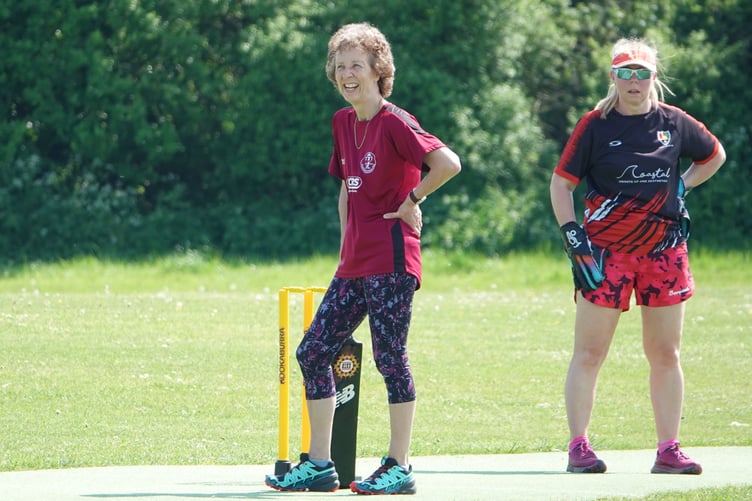 Clanfield's Lydia Windebank waits to bat