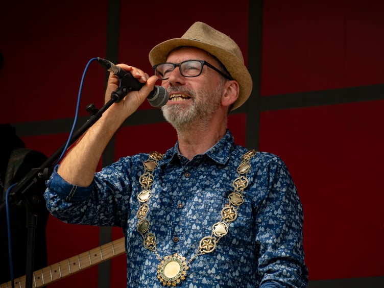 Midsomer Norton Mayor, Martyn Plant, opened the festival.