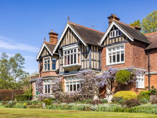 Period country house for sale has 24 acres and its own tennis court 