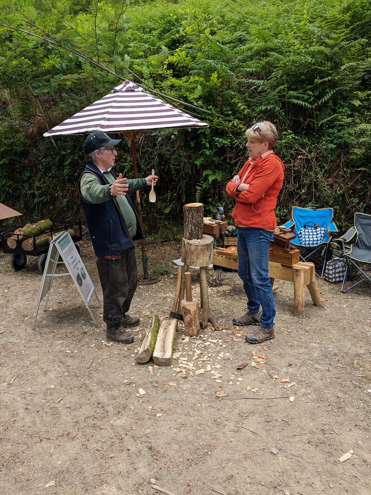 PETE the Bodger from the Association of Pole-lathe and Green Woodworkers explains the art of whittling