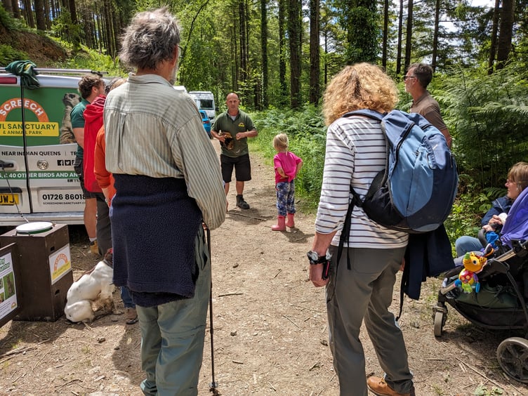 IAIN Rowe starting his walk and talk