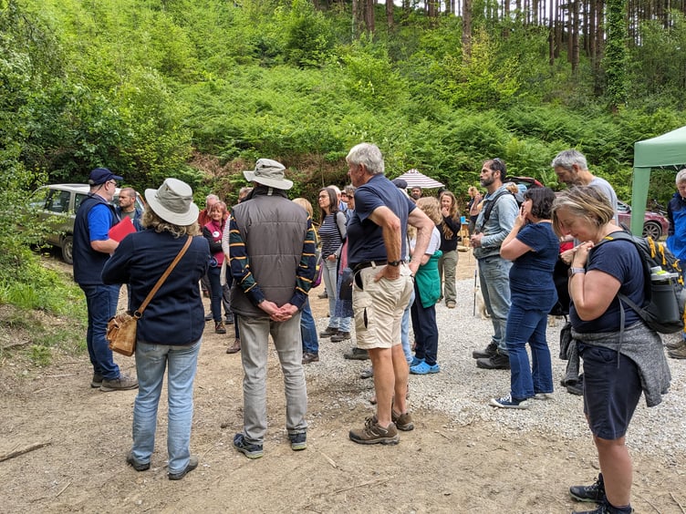 VISITORS enjoying the day at High Wood