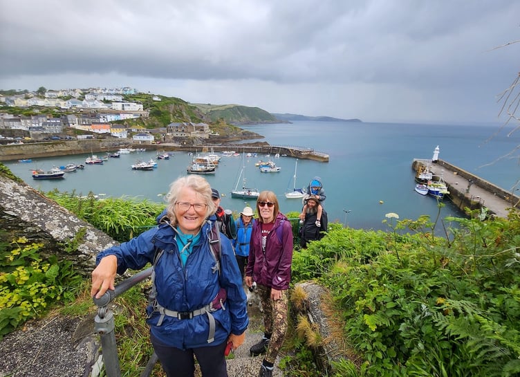 The walkers enjoyed some lovely views and scenery as they beat the bounds of the parish.