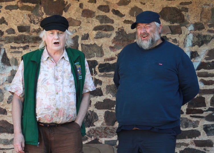 Mike and Paul Dibble appearing at the West Somerset Folk Festival. PHOTO: George Ody.