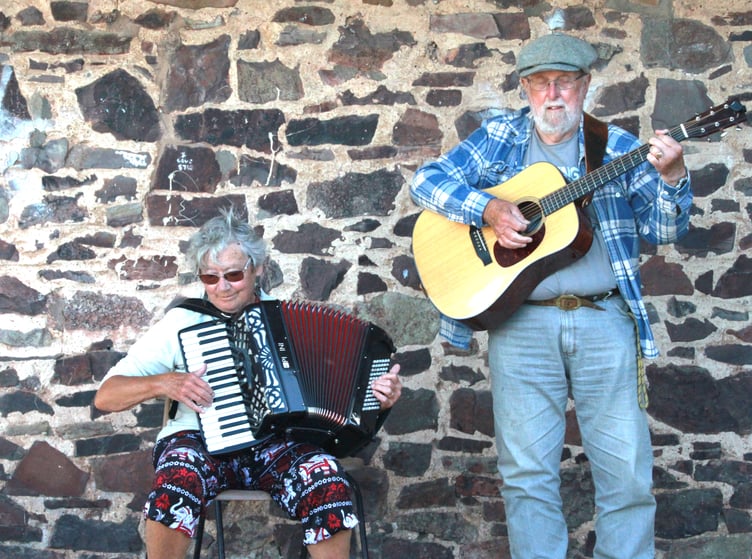 West Somerset Folk Festival duo Jo and Roger Quigley. PHOTO: George Ody.