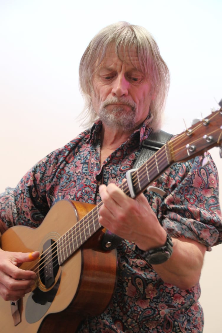 Gloucestershire-based multi-instrumentalist Jeff Gillett appearing at the West Somerset Folk Festival. PHOTO: George Ody.