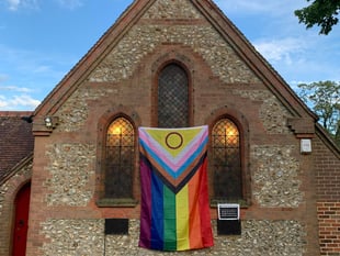 Church's pride flag stolen again by hateful thieves
