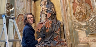 Mum's the word as church centrepiece is restored