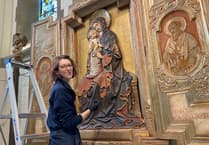 Mum's the word as centrepiece of Liss church is restored