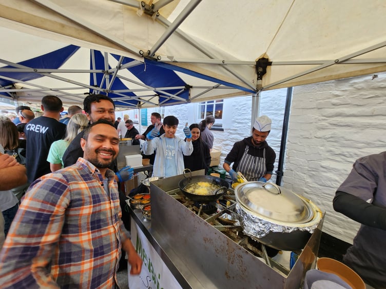 There was, of course, food to enjoy during Mevagissey Feast Week. Picture: James Mustoe