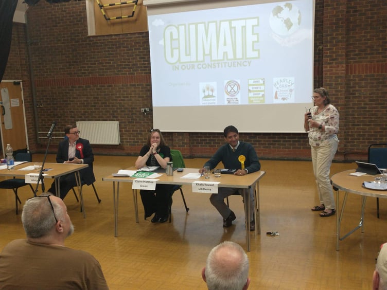 Climate hustings held at Liphook Millennium Hall