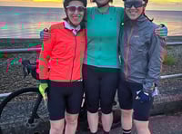 Trio are talk of town after poignant charity ride