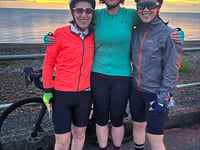 Trio are talk of town after poignant charity ride